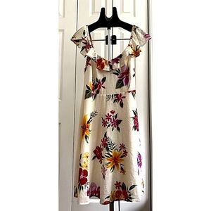 Old Navy Floral Ruffle Sleeve Dress NWT Size: XL